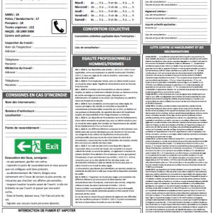 affichage obligatoire entreprise Word